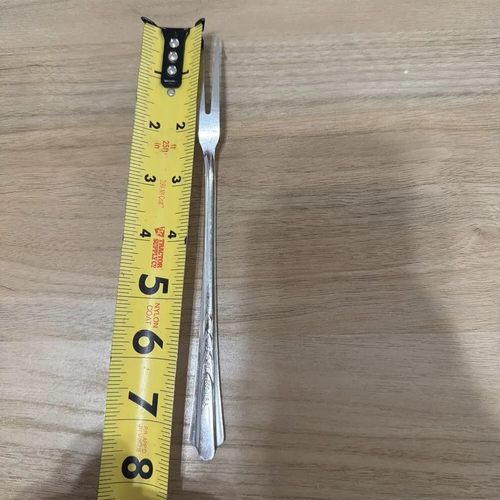 Vintage Ekco stainless steel pickle fork